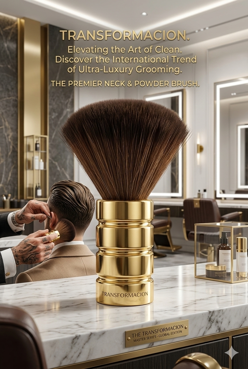 Gold Seri Samur Kılı Berber Boyun Fırçası - 15.5 cm 720884