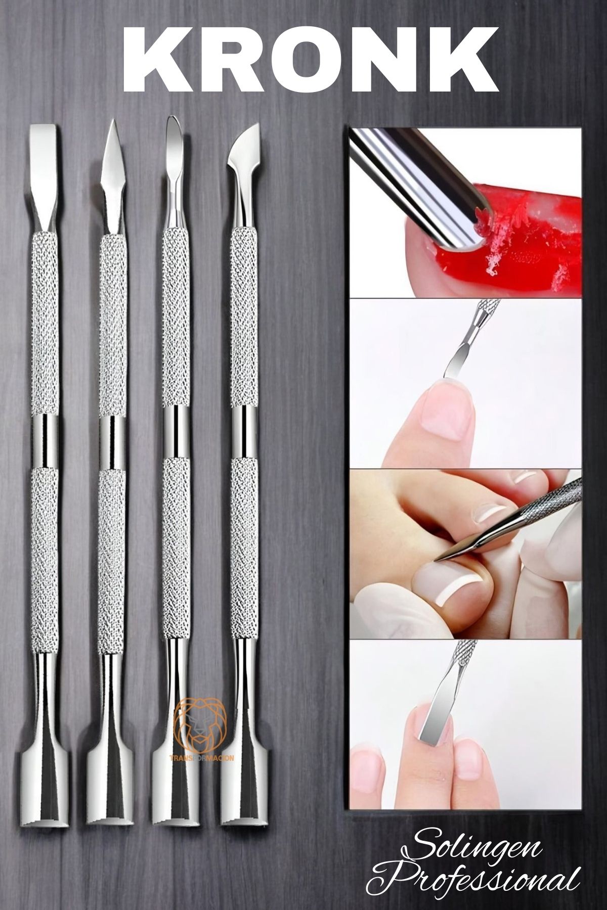 Tırnak Et İtici Kronk Seti Tırnak Temizleyici Et İtici Solingen 720882