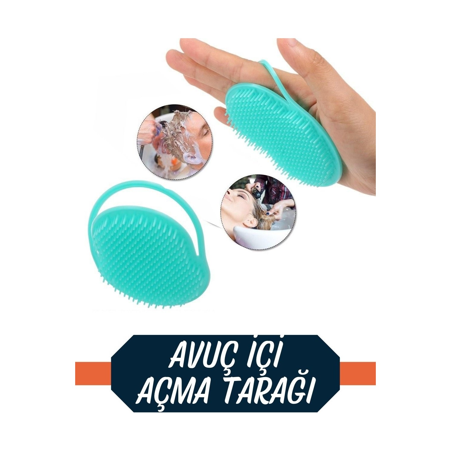 Saç Yıkama Tarağı Avuçiçi  Belgiqa Design 716298