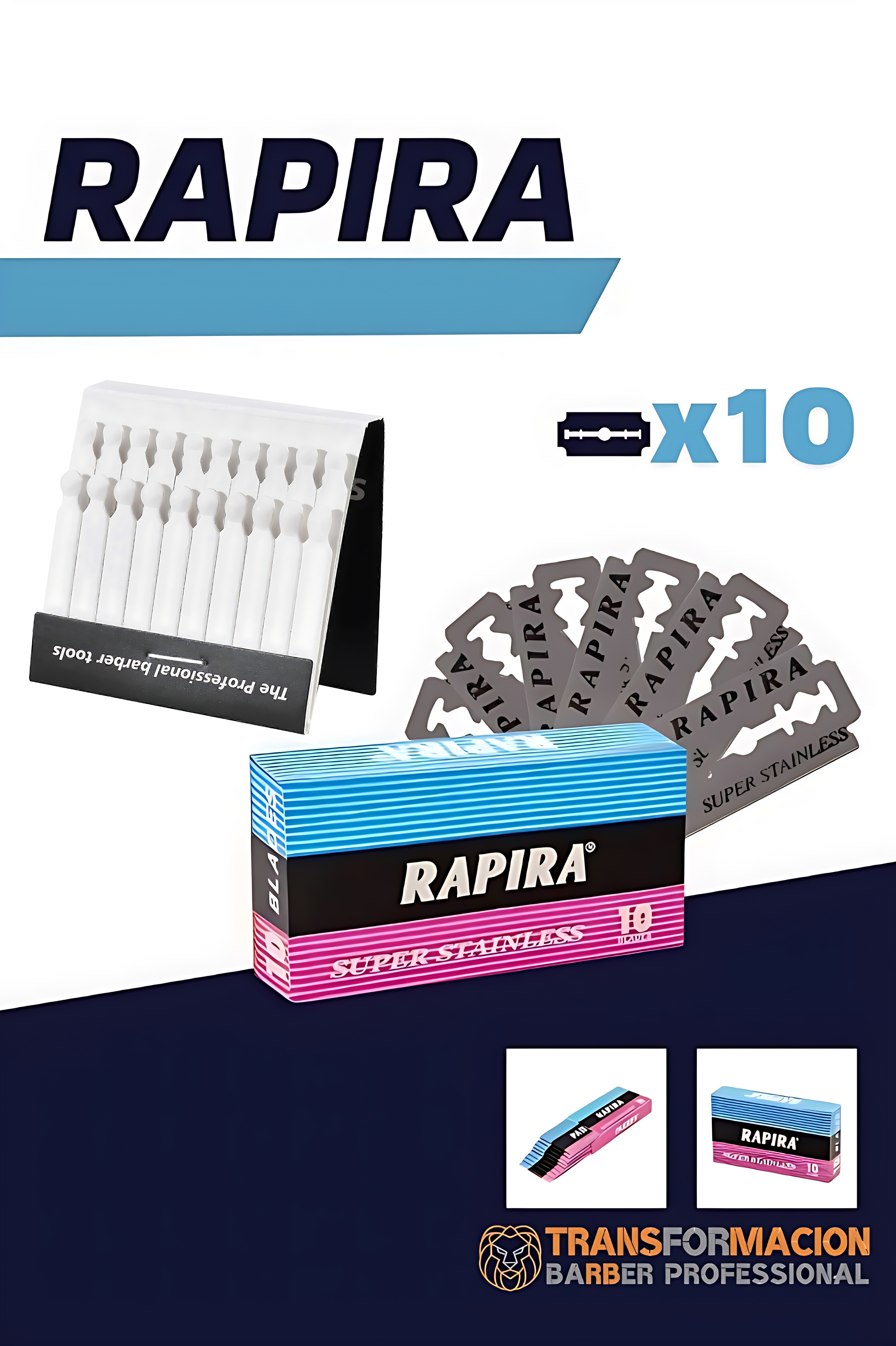 Rapira Platinum 10 Adet Tıraş Jileti Kantaşı Seti 715919