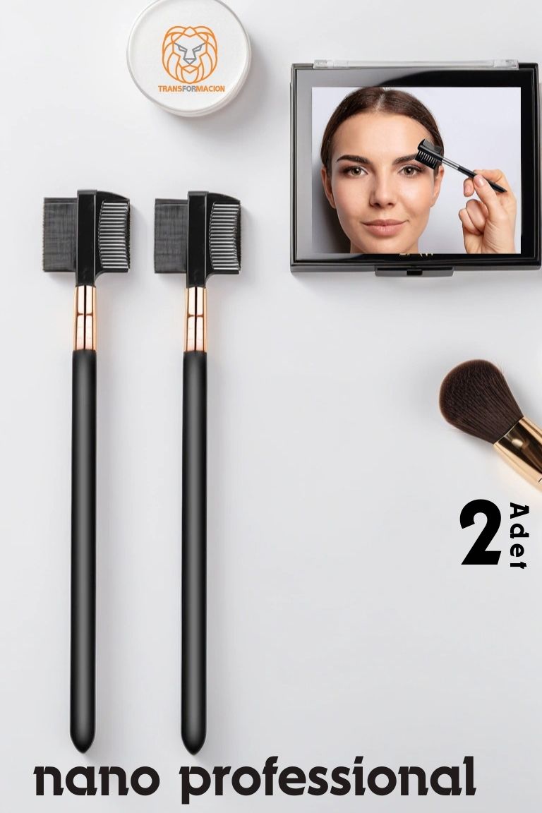Nano Kaş Fırçası Kirpik Tarağı 2 ADET  Absolute Professional 720387	