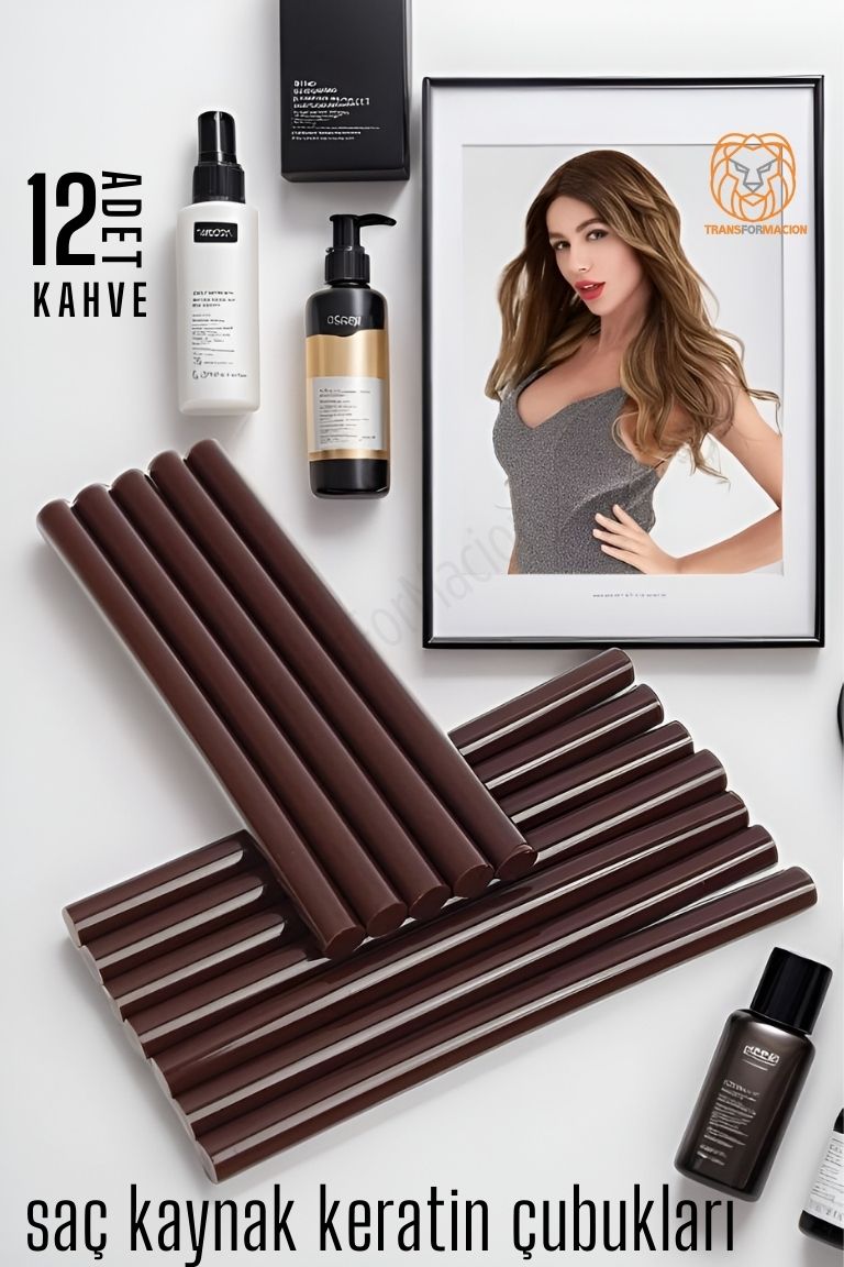 Nano Keratin Kaynak Çubukları 12 ADET KAHVE Absolute 720352