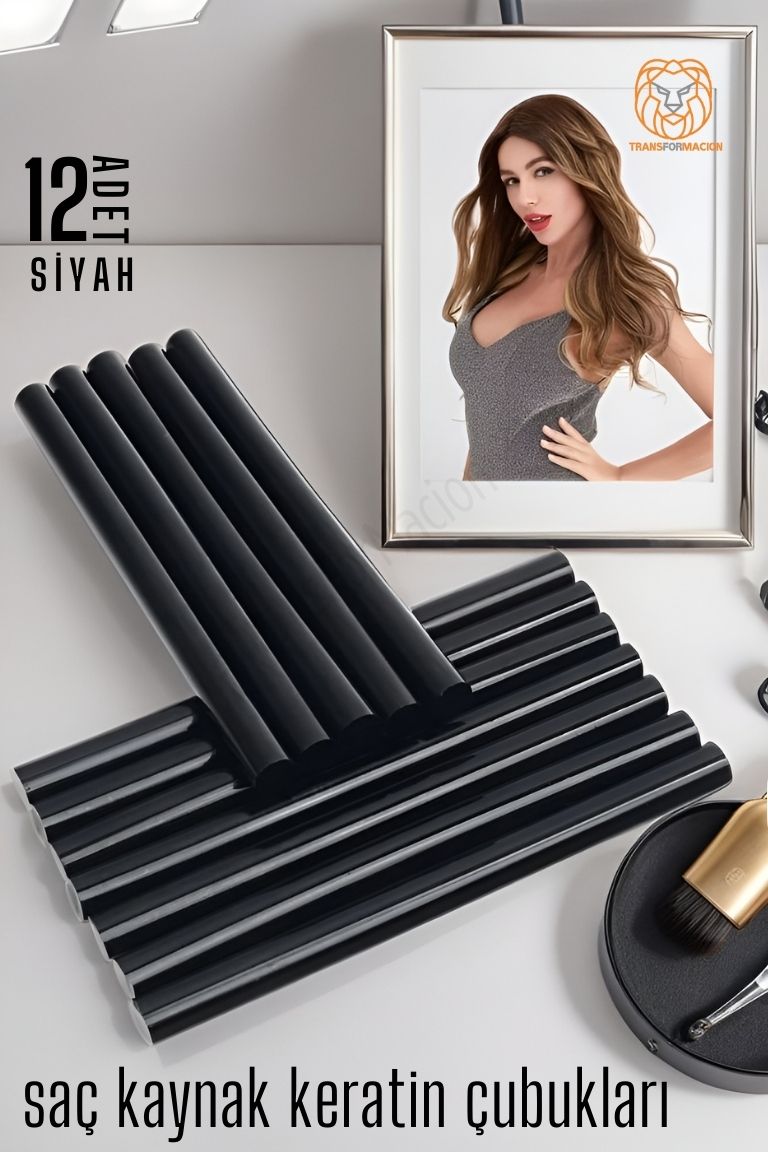 Nano Keratin Kaynak Çubukları 12 ADET SİYAH Absolute 720351