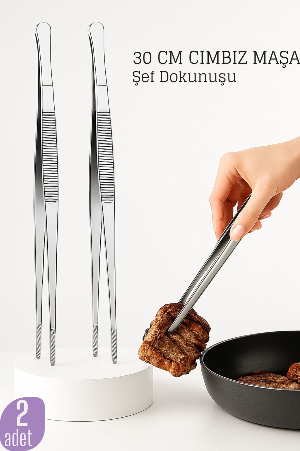 Çelik Cımbız Maşa A.Milano Design 2 ADET  719806