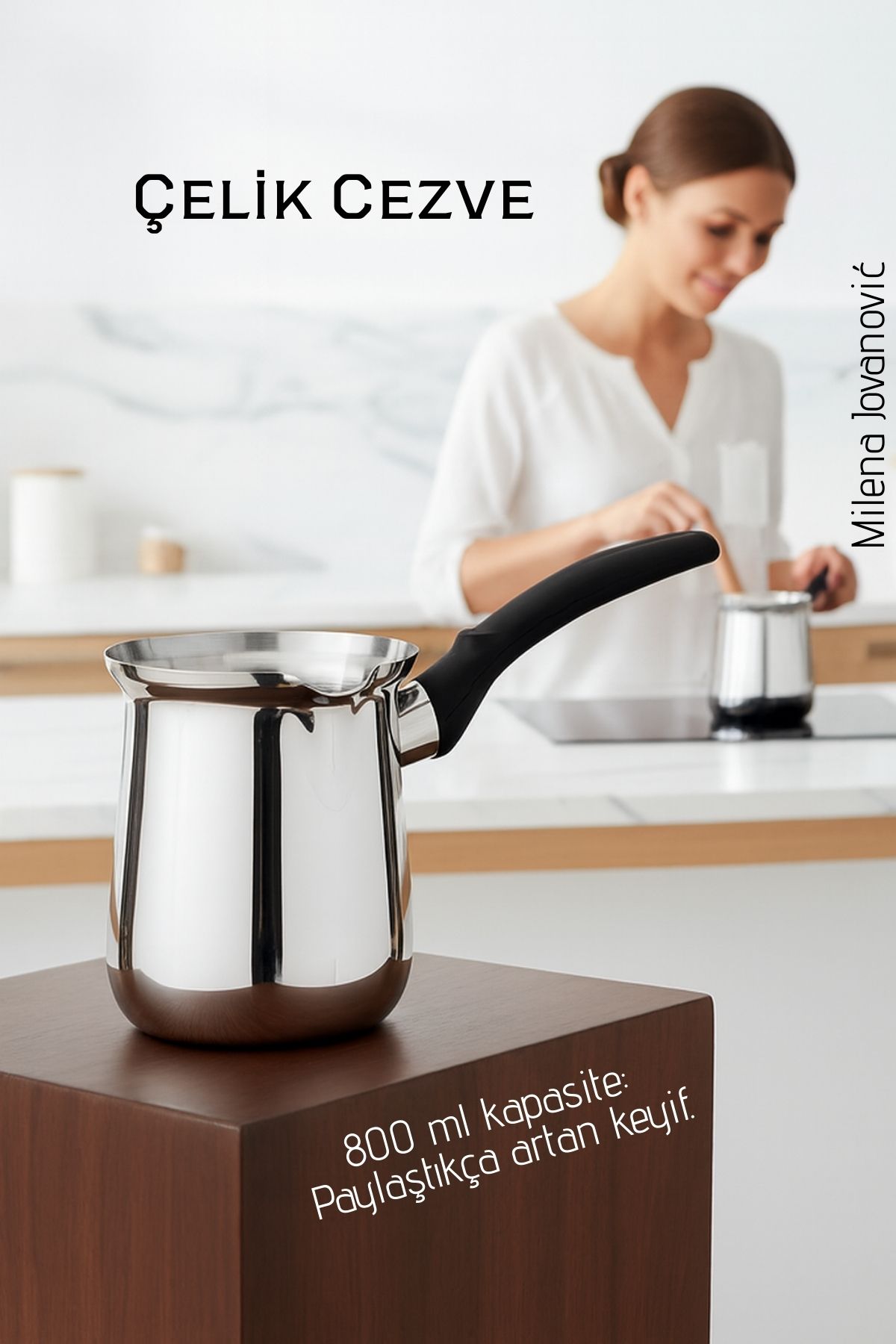 Paslanmaz Çelik Cezve 800 ml 719644