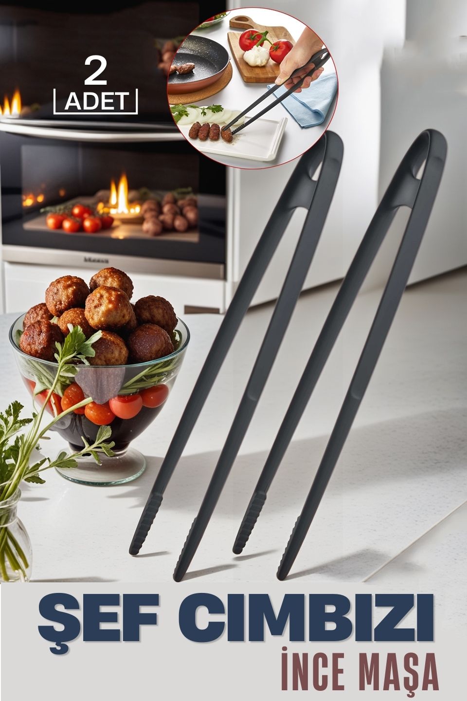 Şef Cımbızı İnce Maşa Kragness Design 719191