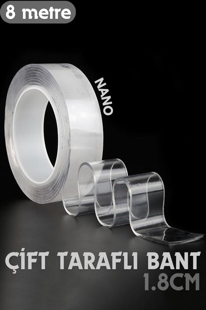 8 Metre Çift Taraflı Yapıştırıcı Bant Çivisiz Montaj 718950