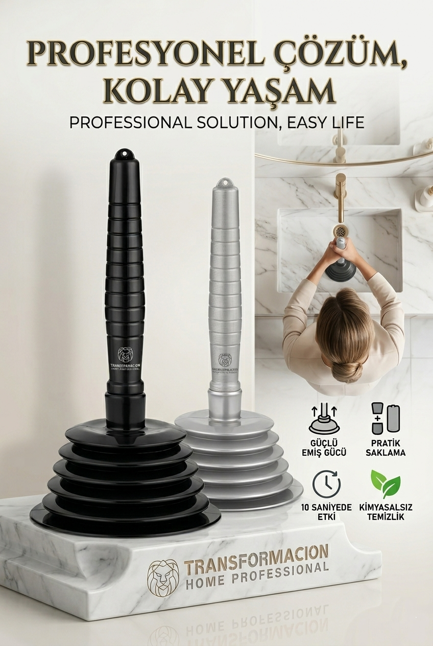 Körüklü Lavabo Açıcı Pompa 2 ADET ProGrade Design 716621	