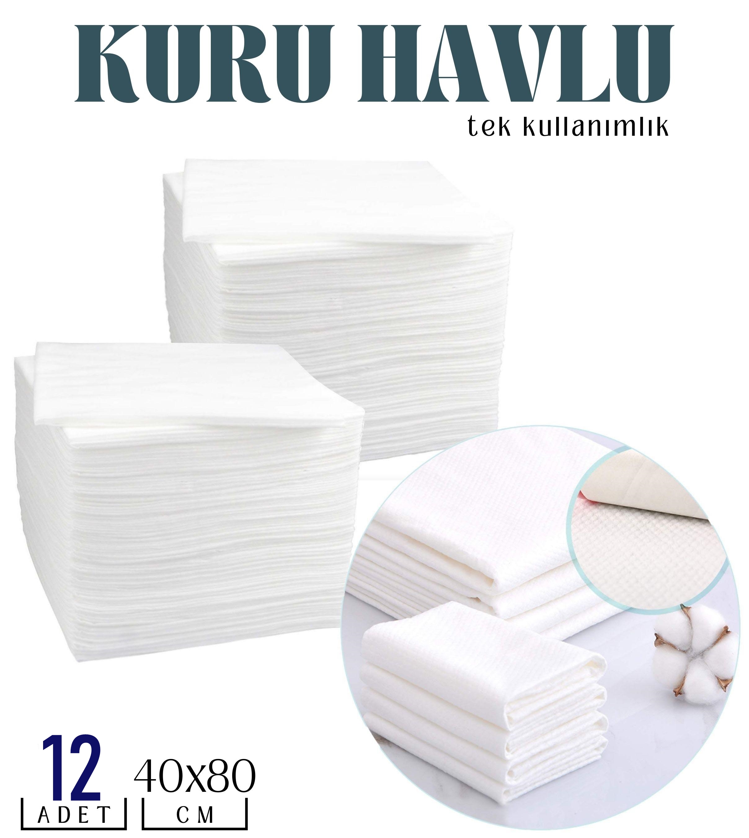 Tek Kullanımlık Kuru Havlu Çok Amaçlı 40X80 CM 12 Adet 718430