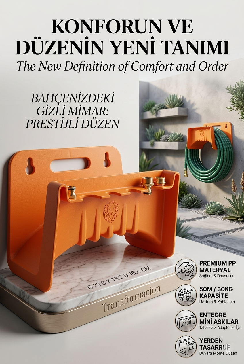 Duvara Monte Malzeme Askılı Hortum ve Kablo Askısı 715997