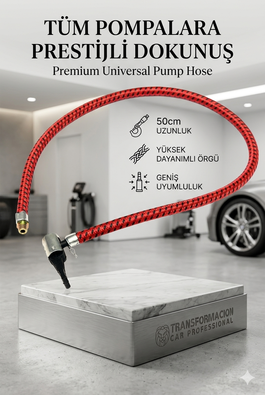 Tüm El ve Ayak Pompaları Yedek Hortum Çelik Telli Üniversal Pompa Hortumu 50cm 428879