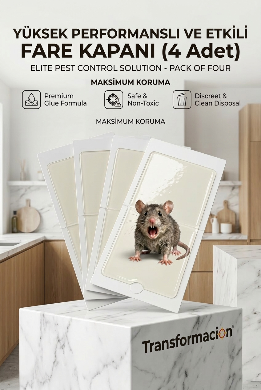 Güçlü Yapışkanlı Fare Kapanı Seti - 4 Adet 712893