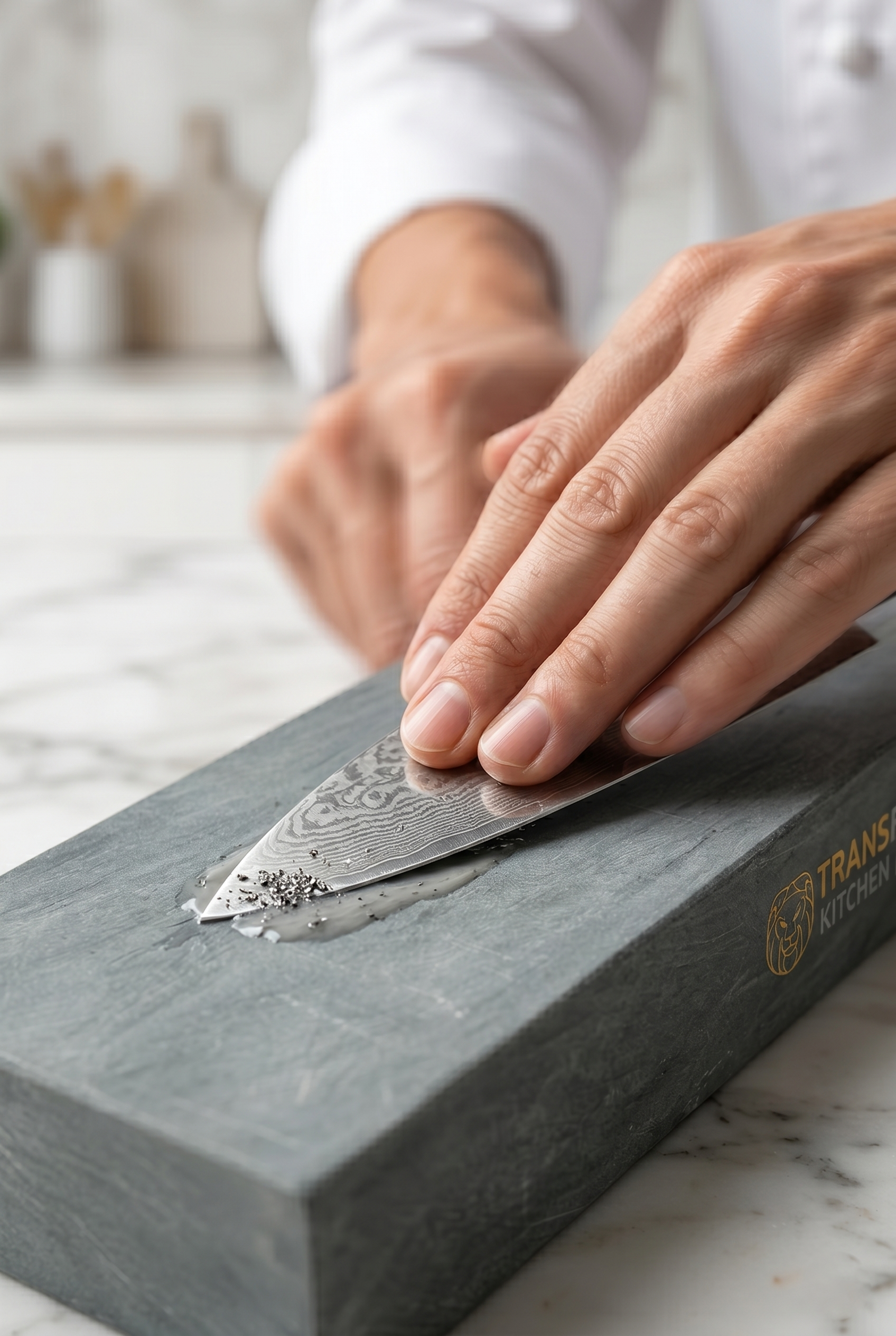 Profesyonel Doğal Bileme Taşı | Islak Yağlı ve Kuru Kullanım | Şef Bıçak Bileyici 723078