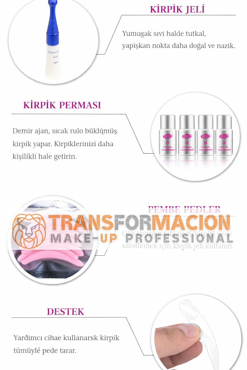 Kirpik Perma Seti | Profesyonel 8 Hafta Kalıcı Kirpik Kıvırma | 50 Kullanım Lifting Etkisi 723077