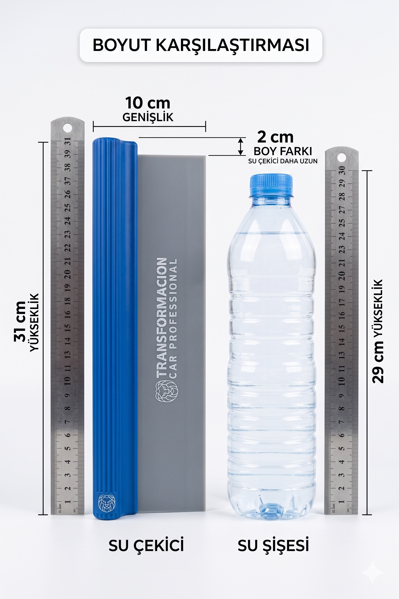 Profesyonel Araç Ykama Sonrası Su Çekme Aparatı | İz Bırakmaz Silikon Araç Kurulama Çekpası 723079