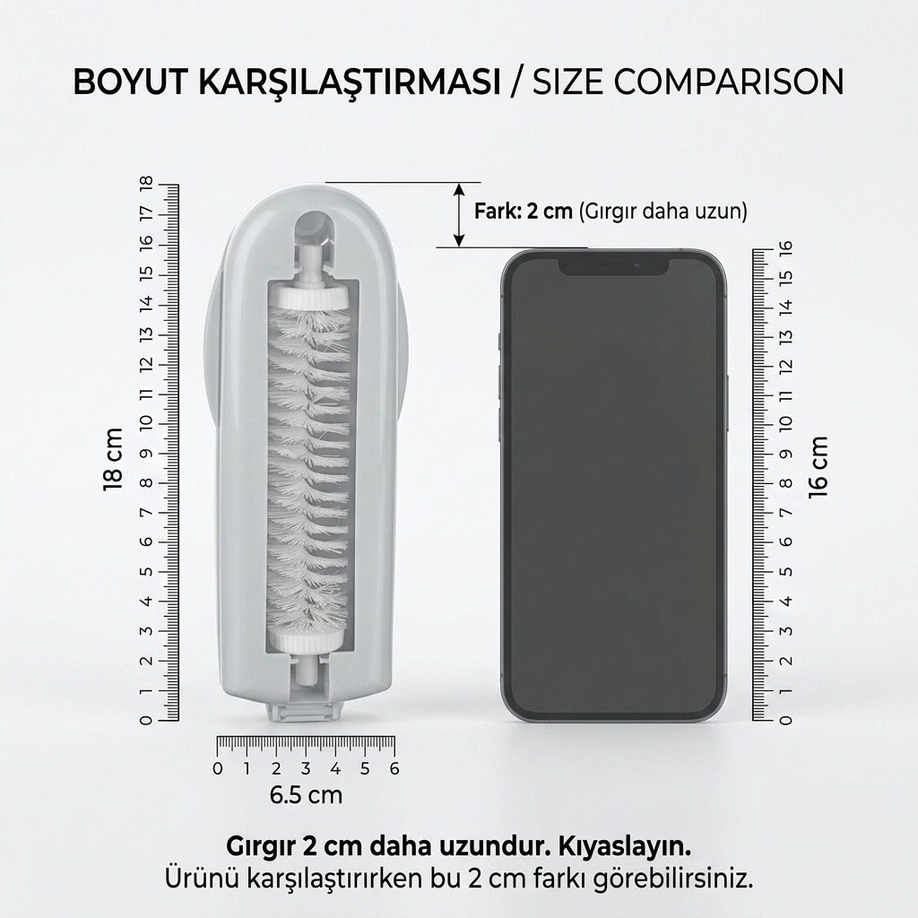 Pratik El Gırgırı Seti | 2'li Kırıntı & Tüy Toplayıcı Mini Koltuk Süpürgesi 723091