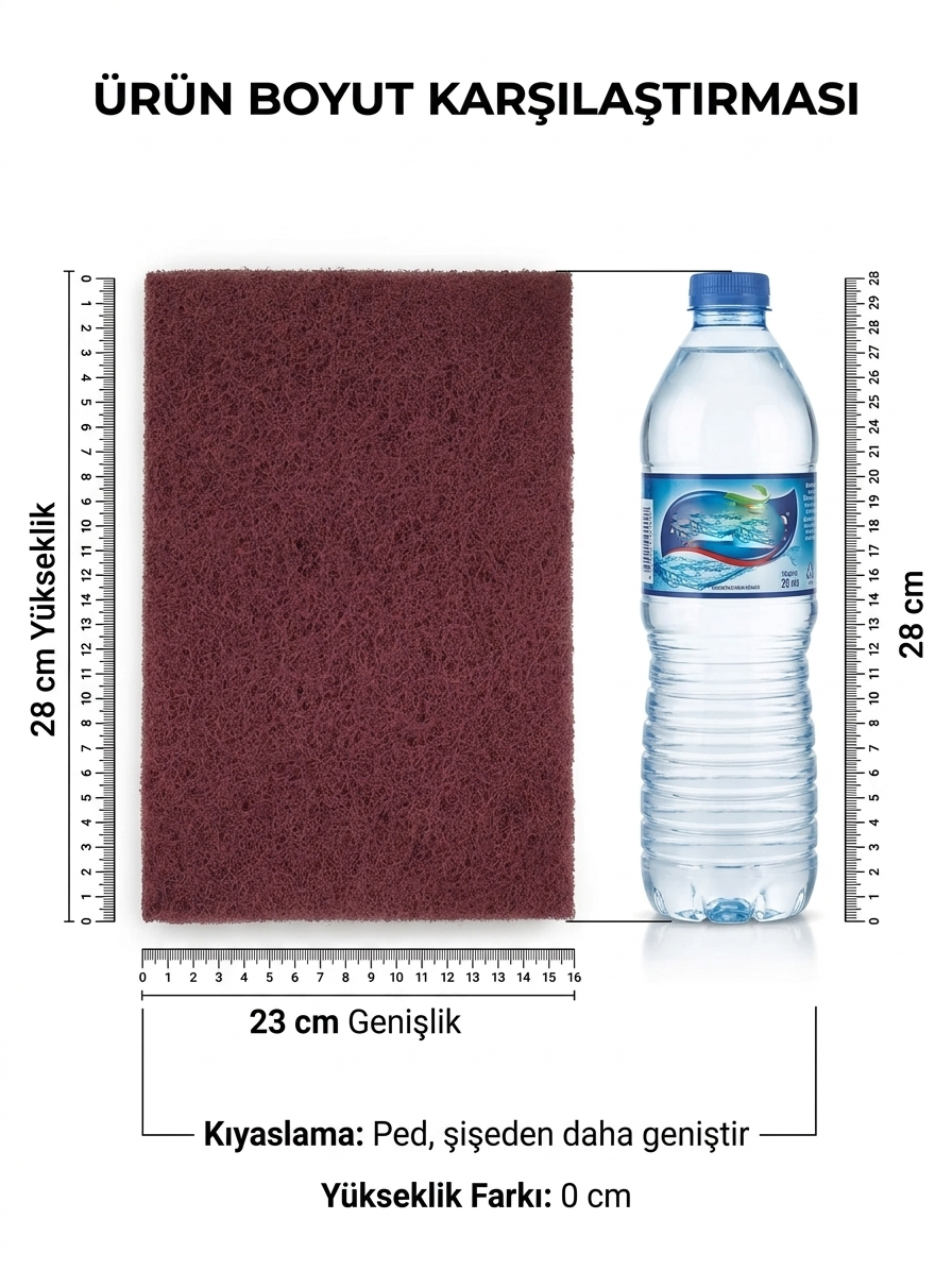 2'li Profesyonel Keçe Fine Skoç Plaka Zımpara Seti - 180/220 Kum Metal Plastik Ahşap Keçesi 723115