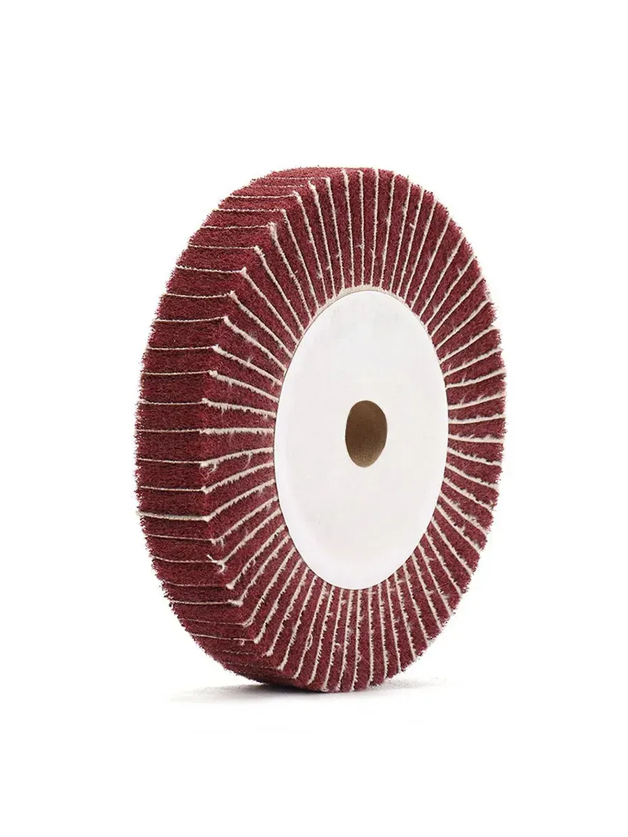 Kırmızı Kombi Mop Zımparalı Skoç Elyaf Mop - 5700 RPM 165 MM Metal ve Paslanmaz Parlatma Diski 723108