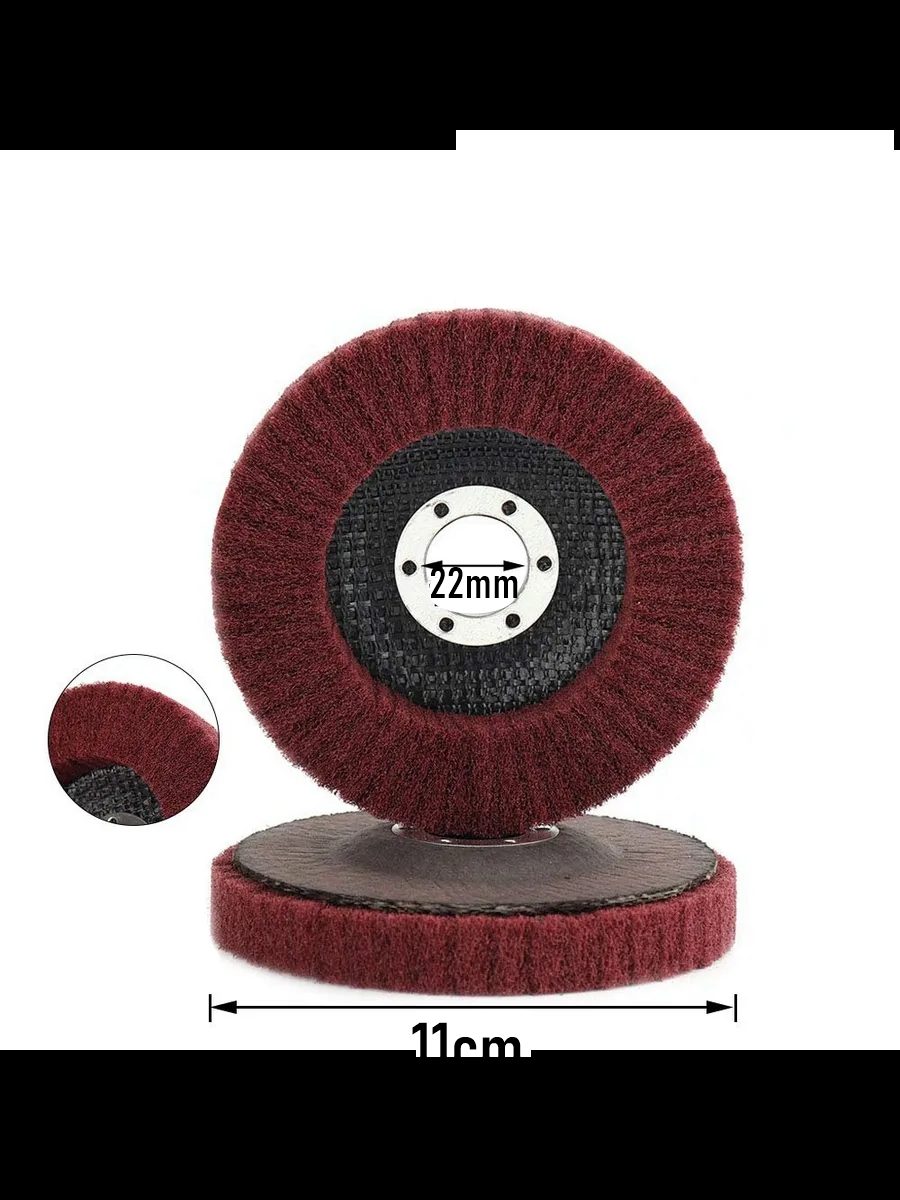 Kırmızı Skoç Elyaf Mop Parlatma Diski - 100 MM Metal ve Paslanmaz  723117