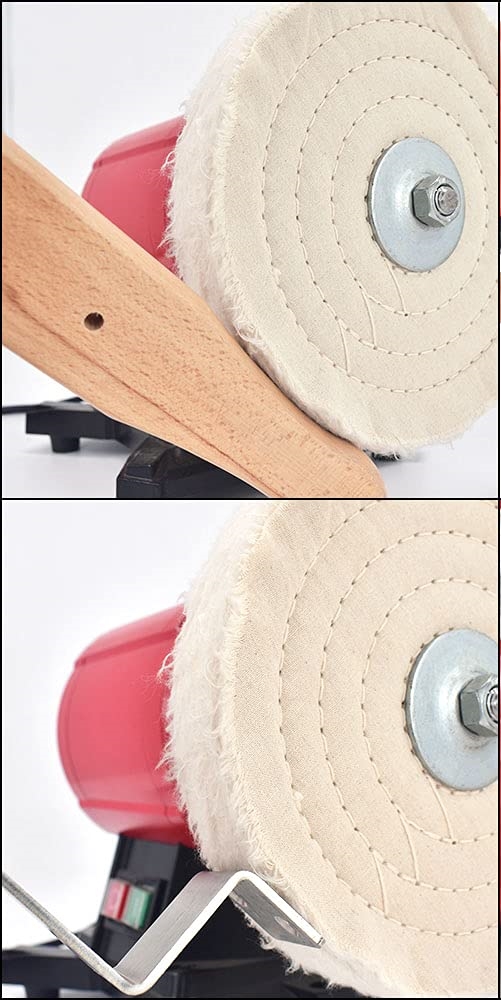 Orta Sert Polisaj Keçesi 6x60 60 Katlı 150mm - Pamuk Bez Disk Ayna Parlaklığı Metal Parlatma Keçesi 723116