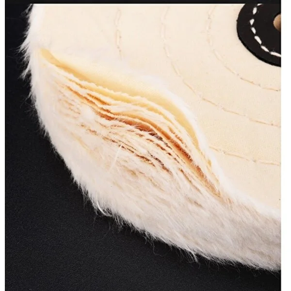 Yumuşak Polisaj Keçesi 6x60 60 Katlı 150mm - Pamuk Bez Disk Ayna Parlaklığı Metal Parlatma Keçesi 723109