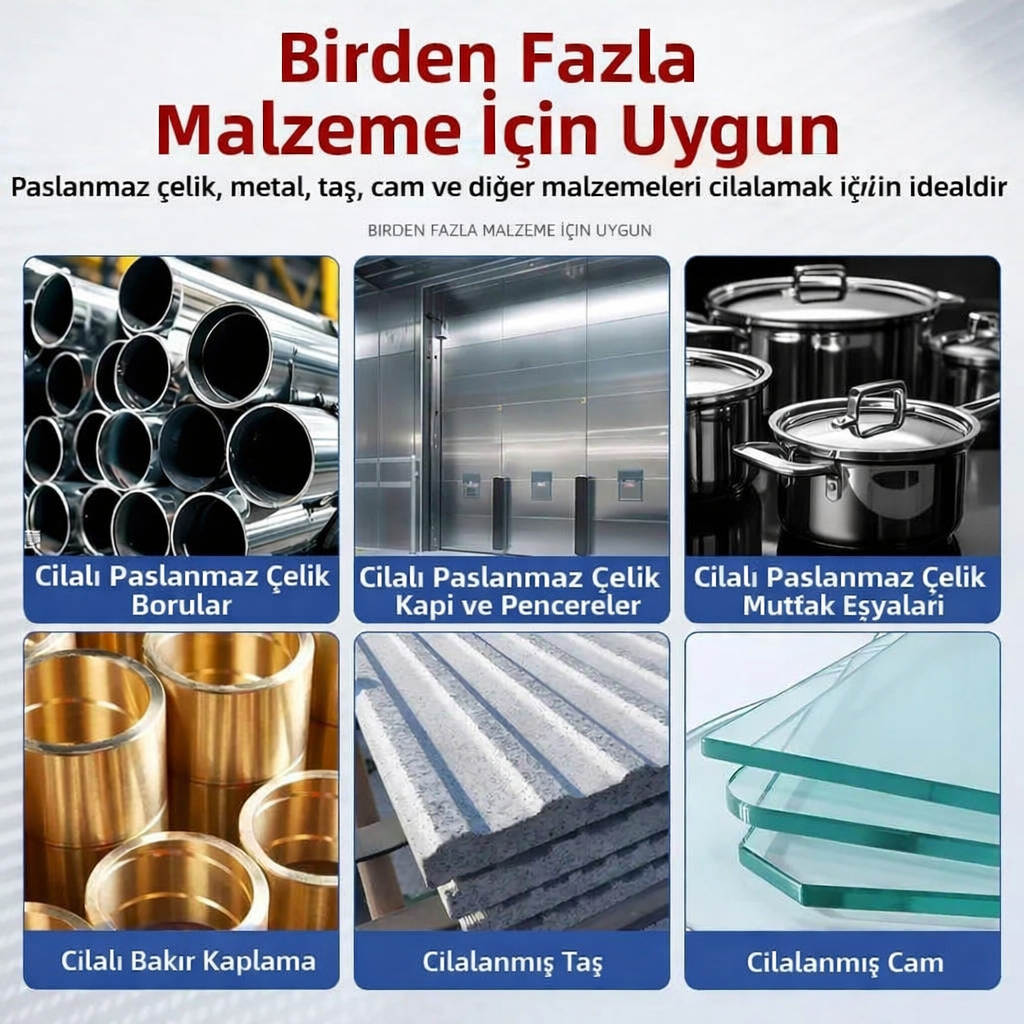 SERT 100mm Yün Polisaj Flap Keçe - Matkap ve Spiral Uyumlu Metal Cam Parlatma Çarkı 723110