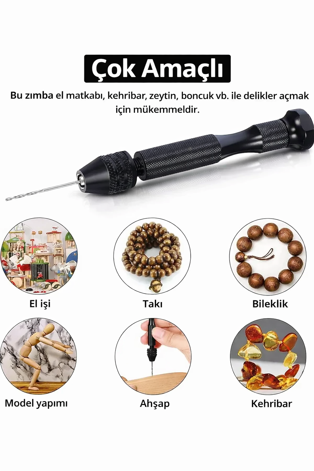 Pirinç Tığ Sapı - Ventilasyon İğne Tutucu Peruk İşleme, Saç Ekimi ve Hassas El İşçiliği Tutucu Aparat  723118