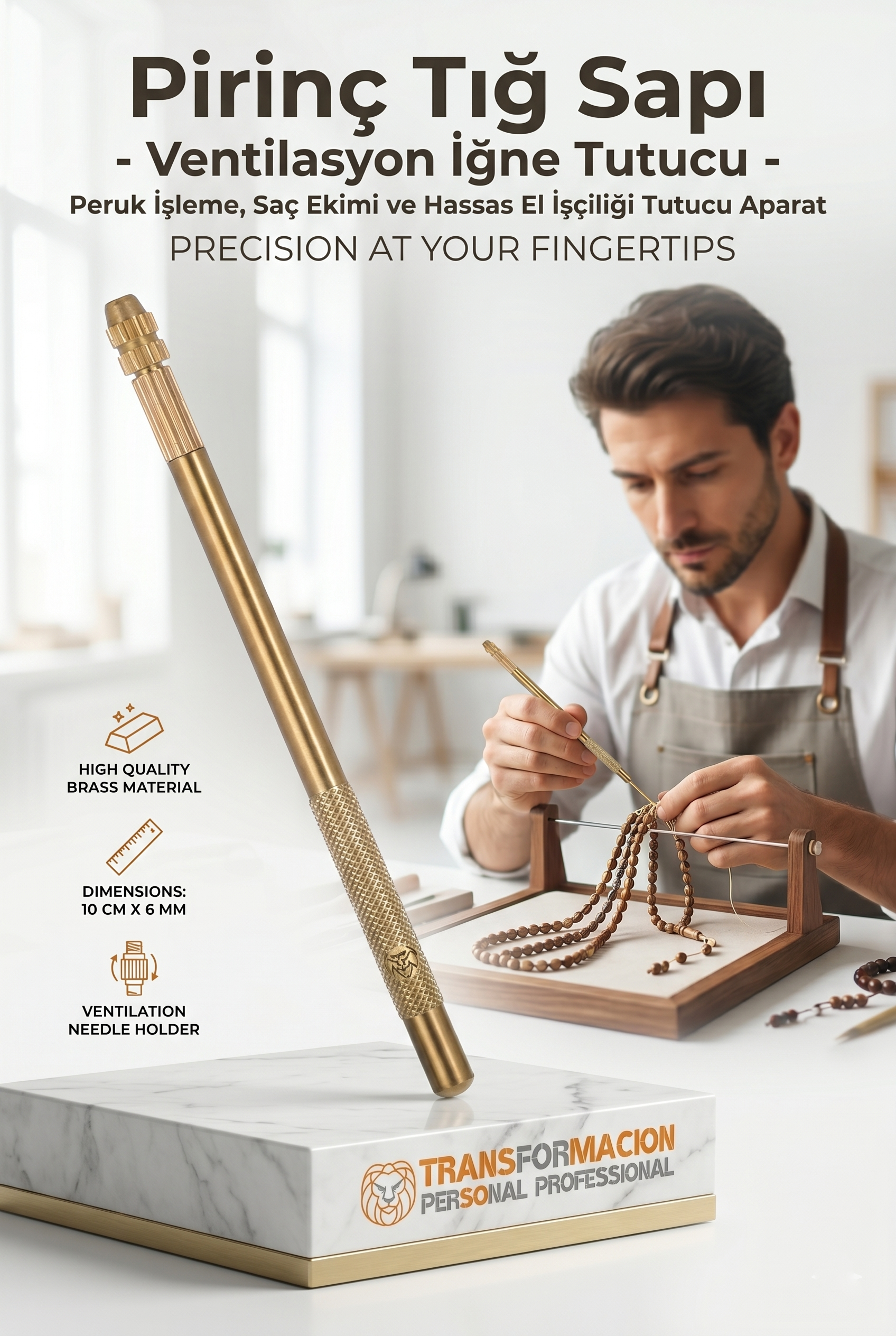 Mini El Matkabı - Hobi ve Takı Tasarımı İçin Hassas Mandrenli Pin Mengene 723119