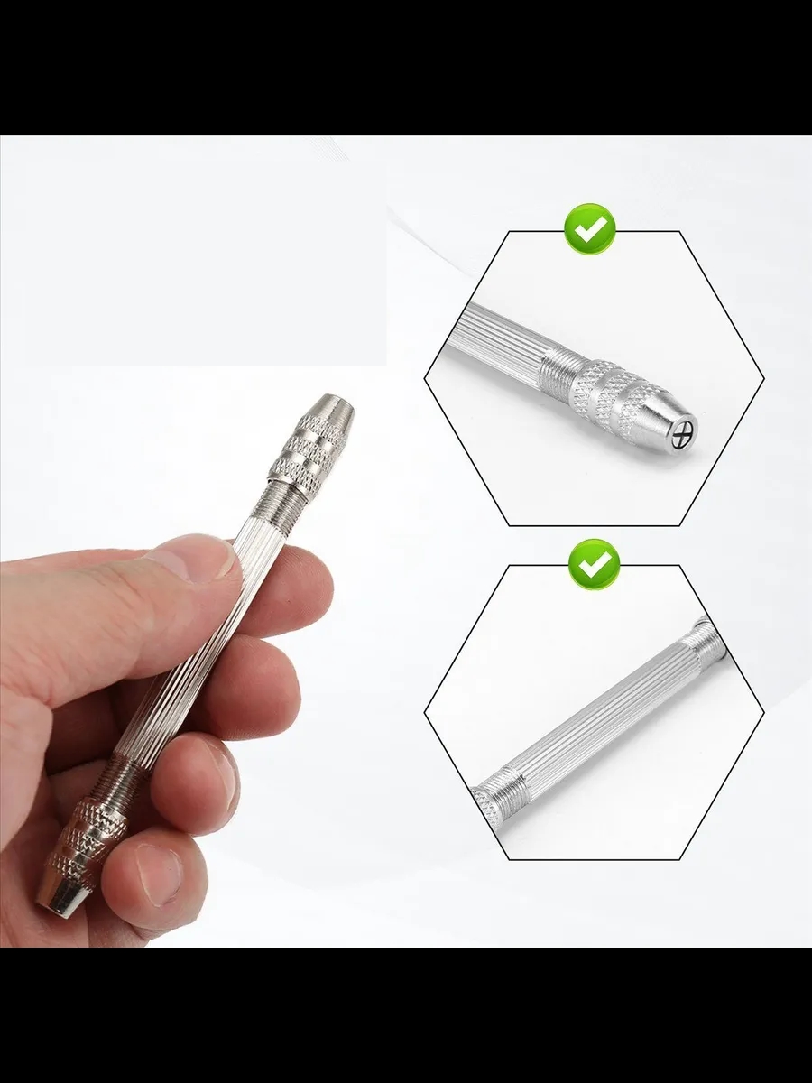 Profesyonel Çift Uçlu İğne Mengenesi - Hassas El Matkabı ve Takı Yapım Seti 723120