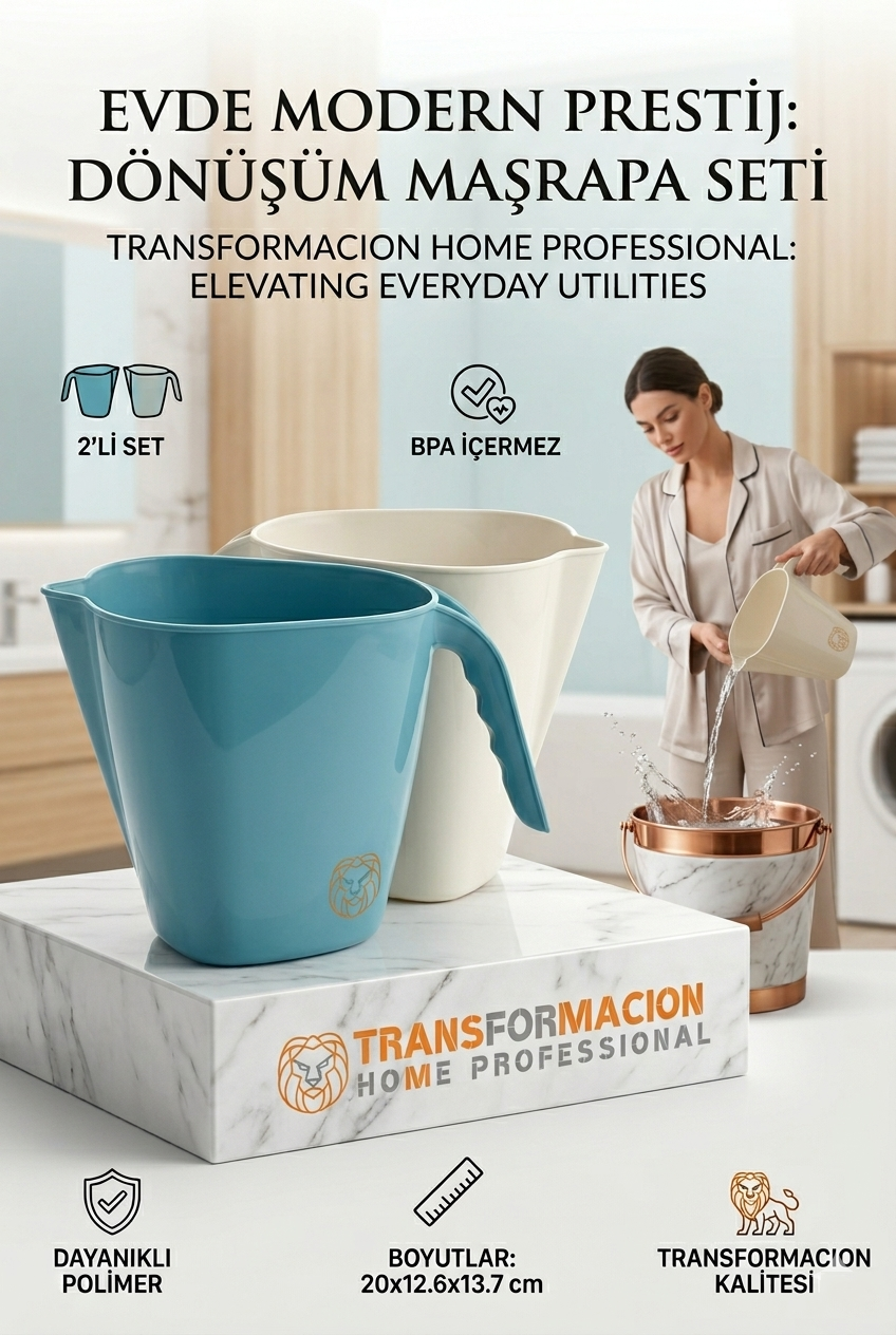 Modern Maşrapa Seti | 2'li Kırılmaz Banyo Su Tası, Ergonomik Tasarım 723090