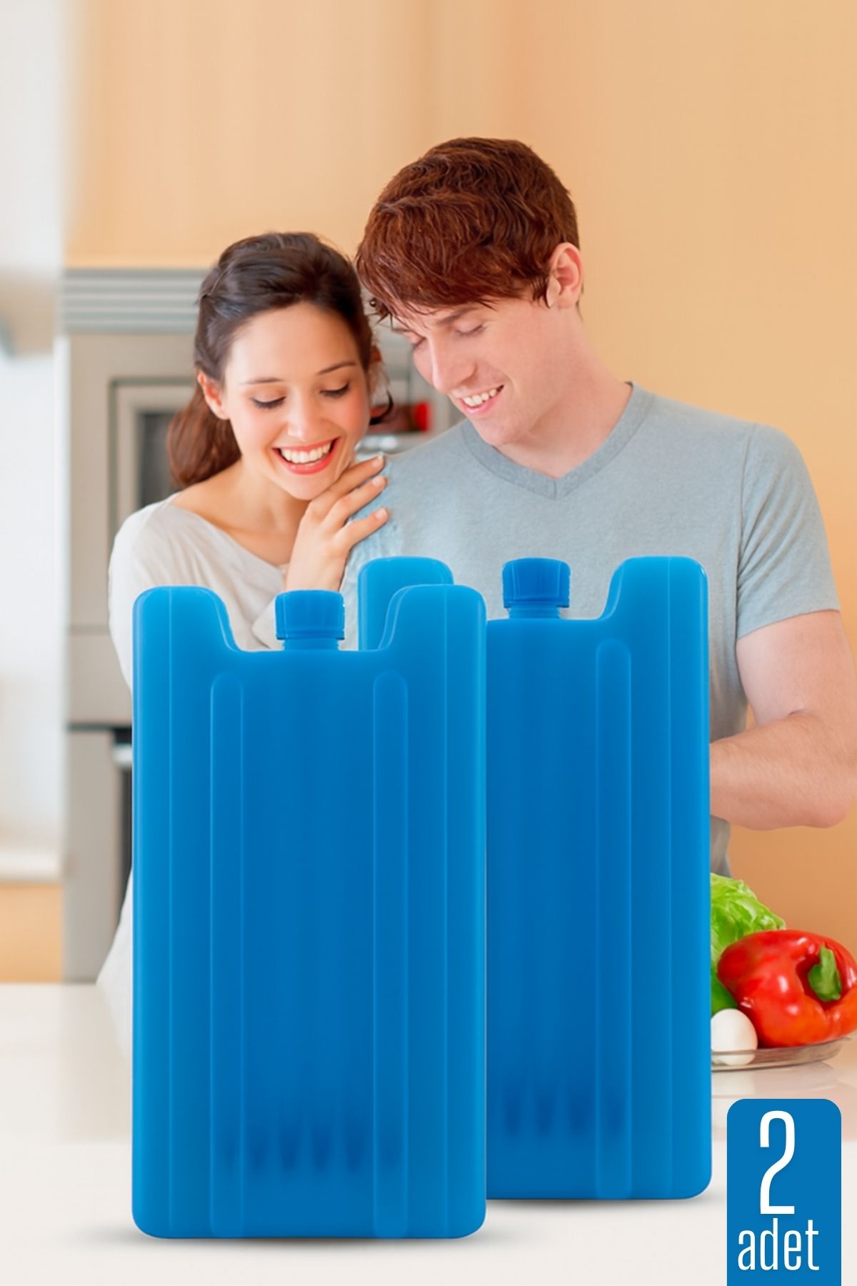 Buz Aküsü Buz Kasedi Soğutucu Kasedi Piknik Kamp Buz Aküsü 2'li 424571