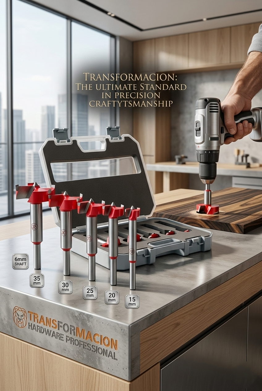 Pro-Series: 5’li Ahşap Menteşe Yuva Açma ve Hassas Delik Panç Seti - Karl Edition 722981