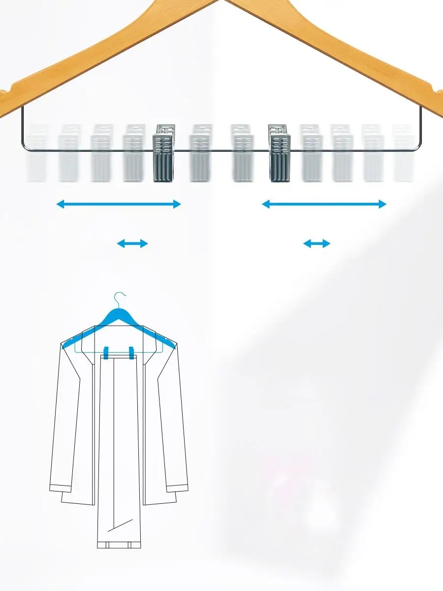 24'lü Ahşap Takım Elbise Askısı Seti | Kıskaçlı Pantolon Askısı Kaymaz Çentikli Ceket Askılığı 723124