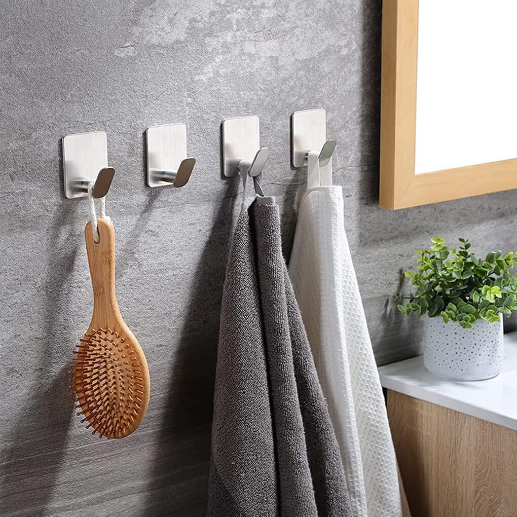 2'li Banyo ve Mutfak Askı Seti - SUS304 Lazer Kesim Çelik  Ultra Güçlü Yapışkanlı Askı 723140