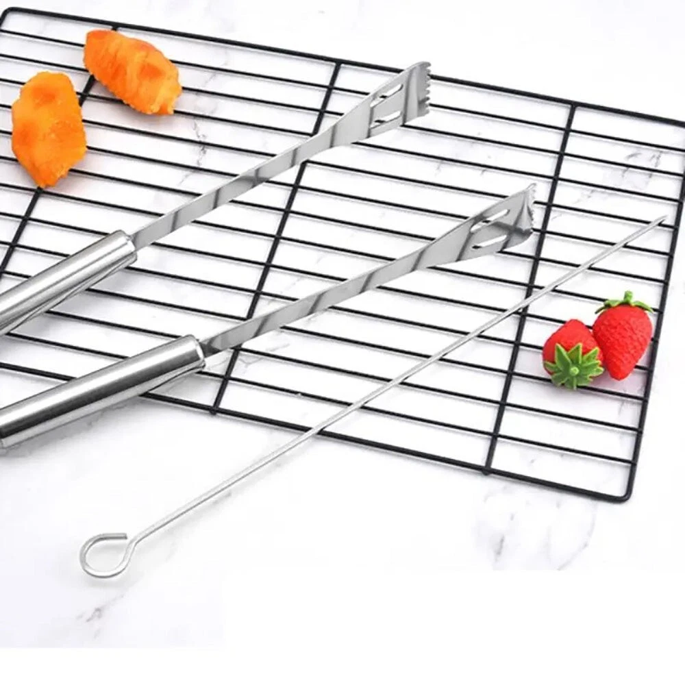 Profesyonel Barbekü Seti 29 Parça Çantalı - Paslanmaz Çelik Mangal Aletleri Bıçak Tirbuşon 723133