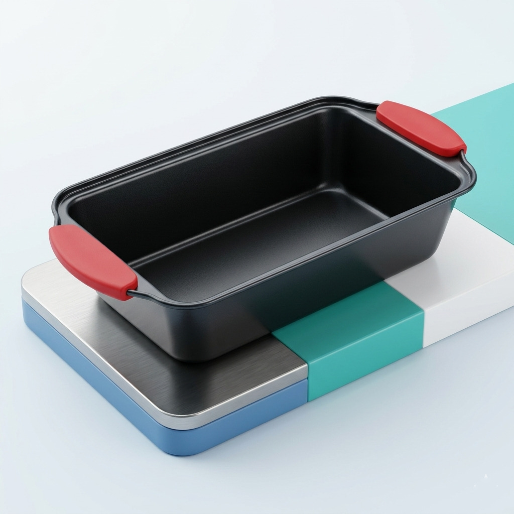 Yanmaz Yapışmaz Baton Kek Kalıbı Silikon Saplı Ekmek Kalıbı 24 cm Granit Efektli 723135