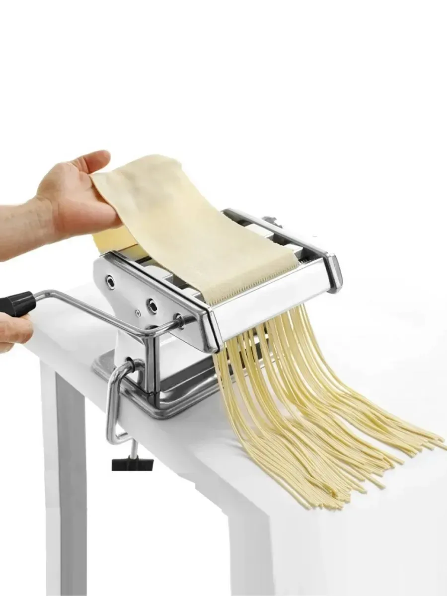 Profesyonel Erişte ve Makarna Makinesi - 7 Ayarlı Çelik Hamur Açma Spagetti Makinası  723137