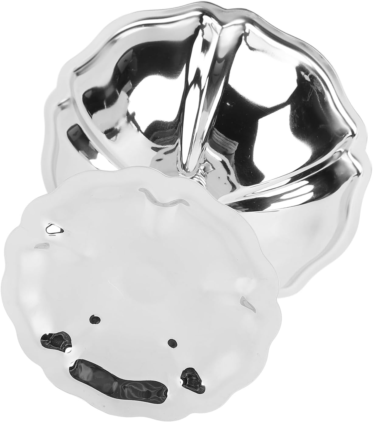 2'li Profesyonel İnox Gümüş Paslanmaz Çelik Ayaklı Dondurma ve Tatlı Sunum Kasesi Seti 723147