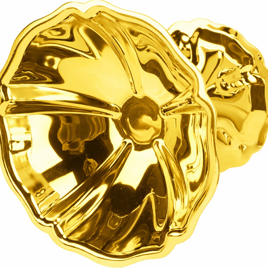 2'li Profesyonel İnox Gold Paslanmaz Çelik Ayaklı Dondurma ve Tatlı Sunum Kasesi Seti 723149